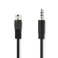 Nedis CAGP20100BK10 Audio-Kabel 1 m DIN (5-pin) 3.5mm Schwarz