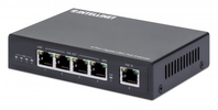 Intellinet 4-Port Gigabit Ultra PoE-Extender, Verlängert PoE-Reichweite um 100 m, PoE-Strombudget 90 W, vier PSE-Ports mit jeweils 30 W Ausgangsleistung, IEEE 802.3bt/at/af-konf...