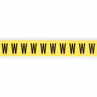 Brady 3430-W self-adhesive label Rectangle Removable Black, Yellow 10 pc(s)