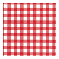 Papstar 87102 serviette et serviette de table en papier Mouchoir en papier Rouge, Blanc 100 pièce(s)