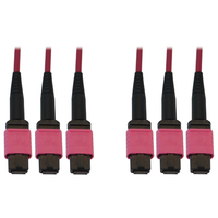Tripp Lite Cable de Fibra Óptica Multimodo 50µm / 125µm OM4 40G / 100G / 400G (3x8F MTP/MPO-PC H/H), LSZH, Magenta, 10 m [32.8 pies]