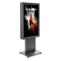 Hagor 5822 monitor mount / stand 121.9 cm (48") Black Floor
