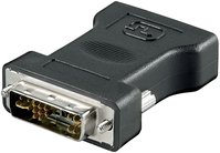 Microconnect MONJK tussenstuk voor kabels DVI-I VGA Zwart