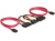 DeLOCK SATA All-in-One cable for 2x HDD SATA-kabel 0,5 m Rood
