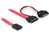 DeLOCK SATA cable, 0.5m SATA-kabel 0,5 m Rood