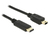 DeLOCK 2m, USB2.0-C/USB2.0 Mini-B kabel USB Mini-USB B USB C Czarny