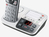 Panasonic KX-TGE522 DECT-Telefon Anrufer-Identifikation Silber