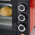 Korona 57005 Toastofen |rot | 14 Liter | Mini Ofen mit herausnehmbaren Krümelblech | kleiner Backofen