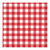 Papstar 87102 serviette et serviette de table en papier Mouchoir en papier Rouge, Blanc 100 pièce(s)