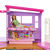 Barbie Casa di Malibu (106 cm) playset casa delle bambole con 2 piani, 6 stanze, ascensore altalena e più di 30 pezzi, Giocattolo per Bambini 3+ Anni