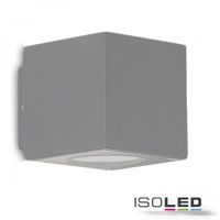 Article picture 1 - LED wall lamp Up & Down IP54 :: 2x3W CREE :: silver :: warm white