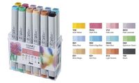 COPIC Marqueur classic, kit de 12 couleurs pastel (70001220)