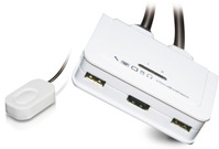 2-Port KVM HDMI™-USB-Audio mit Kabelsätzen 2x 0,9m