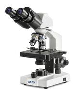 KERN Fény mikroszkóp binokulár tubus okulár WF 10×/∅ 18 mm/ objektív 4×/10×/40×/ nagyítás: 400x/ LED világitás OBS 116