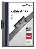 Durable DURACLIP� 60 A4 Clip Folder - Anthracite Grey - Pack of 25