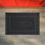 Relaxdays Fußmatte Gummi, 40x60 cm, Türmatte Welcome Spruch, rutschfest, wetterfest, mit Noppen, innen & außen, schwarz