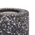 Relaxdays Tischlampe Terrazzo, HxD: 11 x 8 cm, kleine Tischleuchte ohne Schirm, E27-Fassung, runde Steinlampe, anthrazit