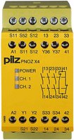 Not-Aus-Schaltgerät 24VDC 3n/o 1n/c PNOZ X4 #774730