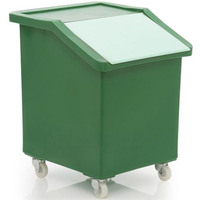 90 Litre Mobile Ingredients Trolley - Clear (R205A) - Green