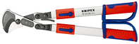 Artikeldetailsicht KNIPEX KNIPEX Kabelschere mit Ratschenfunktion 550-700mm 38mm 2-Komponenten-Griff Nr. 95 32 038