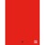 PLEIN CIEL Cahier piqûre 21x29,7cm 96 pages grands carreaux Seyès 90g. Couverture polypro Rouge