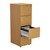 Jemini Nova Oak 4 Drawer Filing Cabinet KF79857