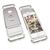 NALIA Custodia con anello compatibile con iPhone 6 6S, Ring-Case Rigida 360 Gradi Protettiva Rotazione Kickstand Cellulare, Cover Protezione Telefono Bumper Sottile - Argento