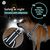BLUZELLE Hundegeschirr Mittlere Hunde, Reflektor Brustgeschirr mit Griff & Tasche für GPS Tracker, Anti-Zug Hundeweste Hund-Warnweste Atmungsaktiv, -M Blau
