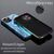 NALIA Marmor Case für iPhone 12 Pro Max, 9H Glas Cover Handy Hülle Schutz Tasche Blau Türkis