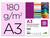 Cartulina Liderpapel A3 180G/M2 Rosa Paquete de 100