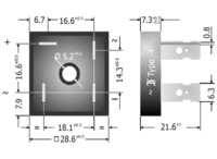 Diotec Brückengleichrichter, 35 V, 25 A, Flachbrücke, KBPC10/15/2500FP