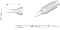 Lötspitze, Meißelform, Ø 0.3 mm, C245768