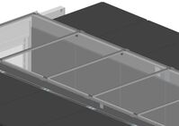 SmartAisle Roof Element, for, aisle width 1200mm, for rack,