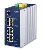 IP30 Industrial 8* 1000TP 4 100/1000F SFP Full Managed Ethernet Switch (-40 to 75 degree C, 2*DI, 2*DO, 12V-72VDC IN), ERPS Ring, 1588 Netzwerk-Switches