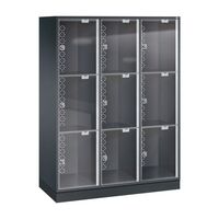 INTRO steel compartment locker with acrylic glass door