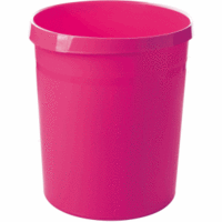 Papierkorb Grip 18 Liter mit 2 Griffmulden Trend Colour pink