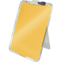 Glas Desktop-Notizboard Cosy A4 Sicherheitsglas magnetisch aufstellbar gelb