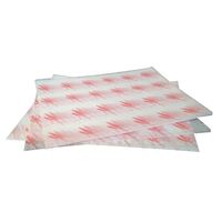 Burger Wraps in Red Greaseproof Paper 245(W)x 300(L)mm Pack Quantity - 1000