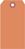 Anhängeetiketten - Fluoreszierend-Orange, 13.3 x 6.7 cm, Manilakarton
