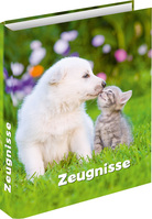 Zeugnisringbuch "Hund & Katze" für DIN A4, 4 Ring-Mechanik