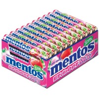 Mentos Erdbeer Mix Rolle, Kaubonbon, Dragee, 40 Stück