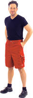 Arbeitsshorts CANVAS rot/rot Gr. L
