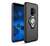 Műanyag telefonvédő (szilikon belső, közepesen ütésálló, telefontartó gyűrű, 360°-ban forgatható) FEKETE [Samsung Galaxy S9 (SM-G960)]