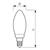 LED Lampe MASTER Value LEDcandle Vintage, B35, E14, 2,5W, 1800K, gold, dimmbar