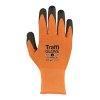 TRAFFISAFE TG3010/10 PU PALM DIP GLOVES ORANGE 3X43B SZ10