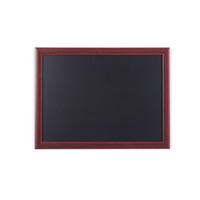 Bi-Office Chalk board, Oval Cherry Wood Frame, 60 x 45 cm Frontal Image