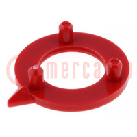 Pointer; polyamide; red; 15mm; -20÷70°C