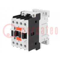 Contactor: 3-pole; NO x3; Auxiliary contacts: NC; 24VAC; 18A; BF