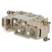 Connector: HDC; contact insert; male; EPIC POWER K; PIN: 4; 4+PE