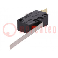 Microswitch SNAP ACTION; 16A/250VAC; 10A/30VDC; with lever; IP40
